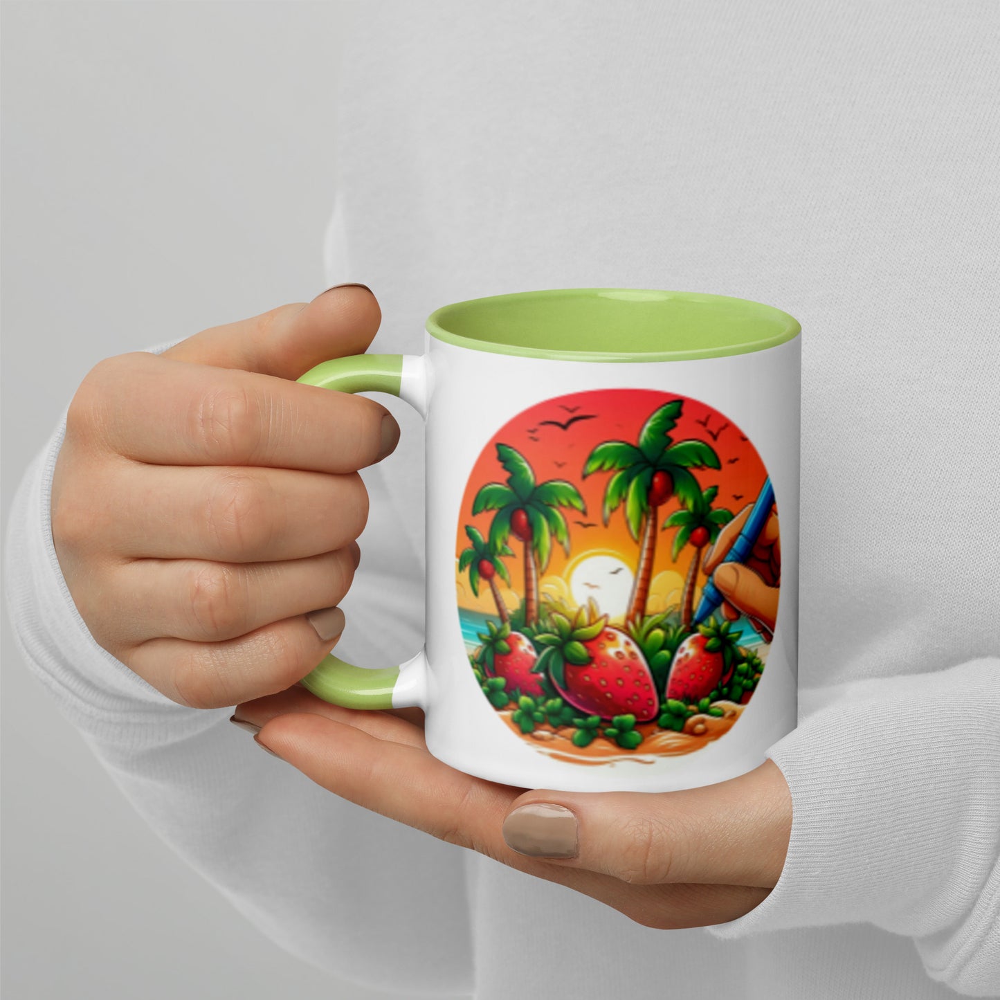 STRAWBERRY PALM TREES Florida Mug - Strawberry Mug Florida