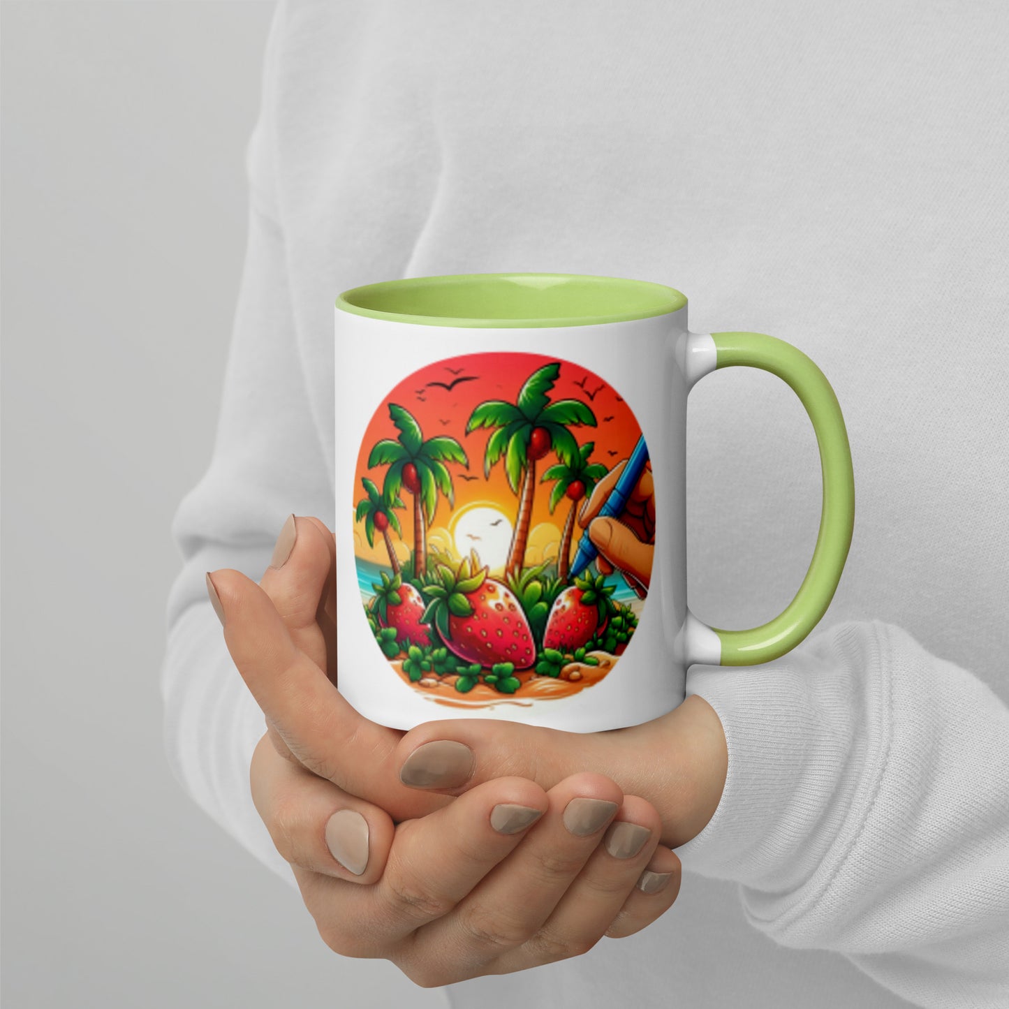 STRAWBERRY PALM TREES Florida Mug - Strawberry Mug Florida