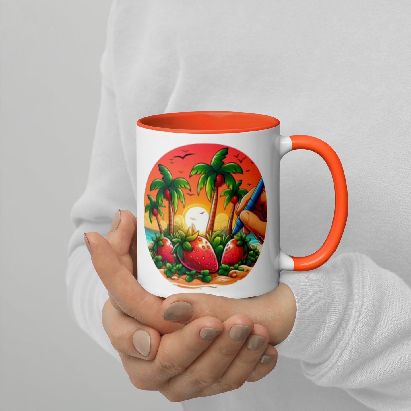 STRAWBERRY PALM TREES Florida Mug - Strawberry Mug Florida