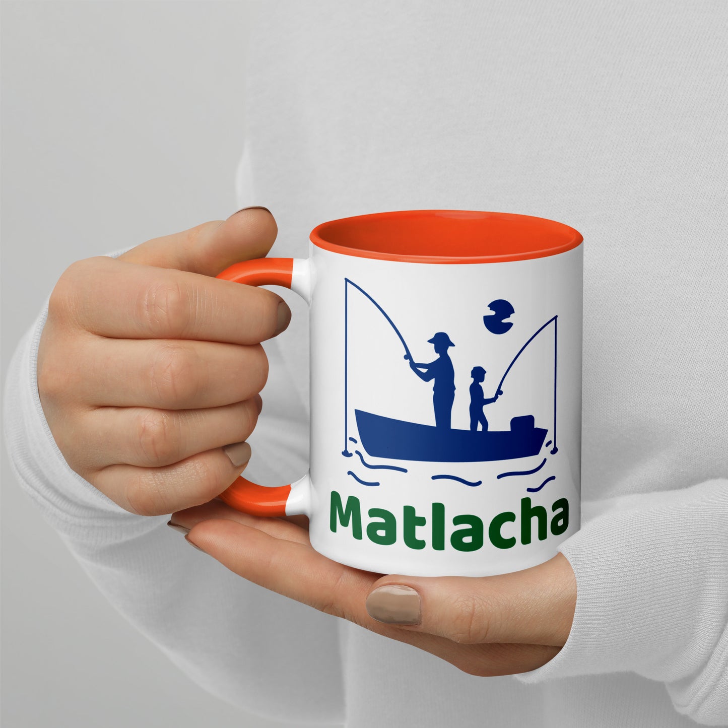 MATLACHA FLORIDA FISHERMAN Mug with Color Inside - Matlacha Florida FISHING Mugs