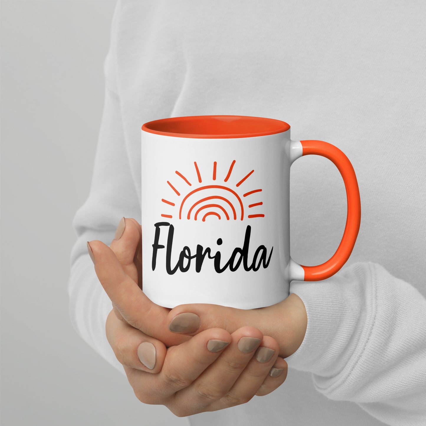 FLORIDA SUNSHINE Mug with Color Inside - Florida Sun Mugs