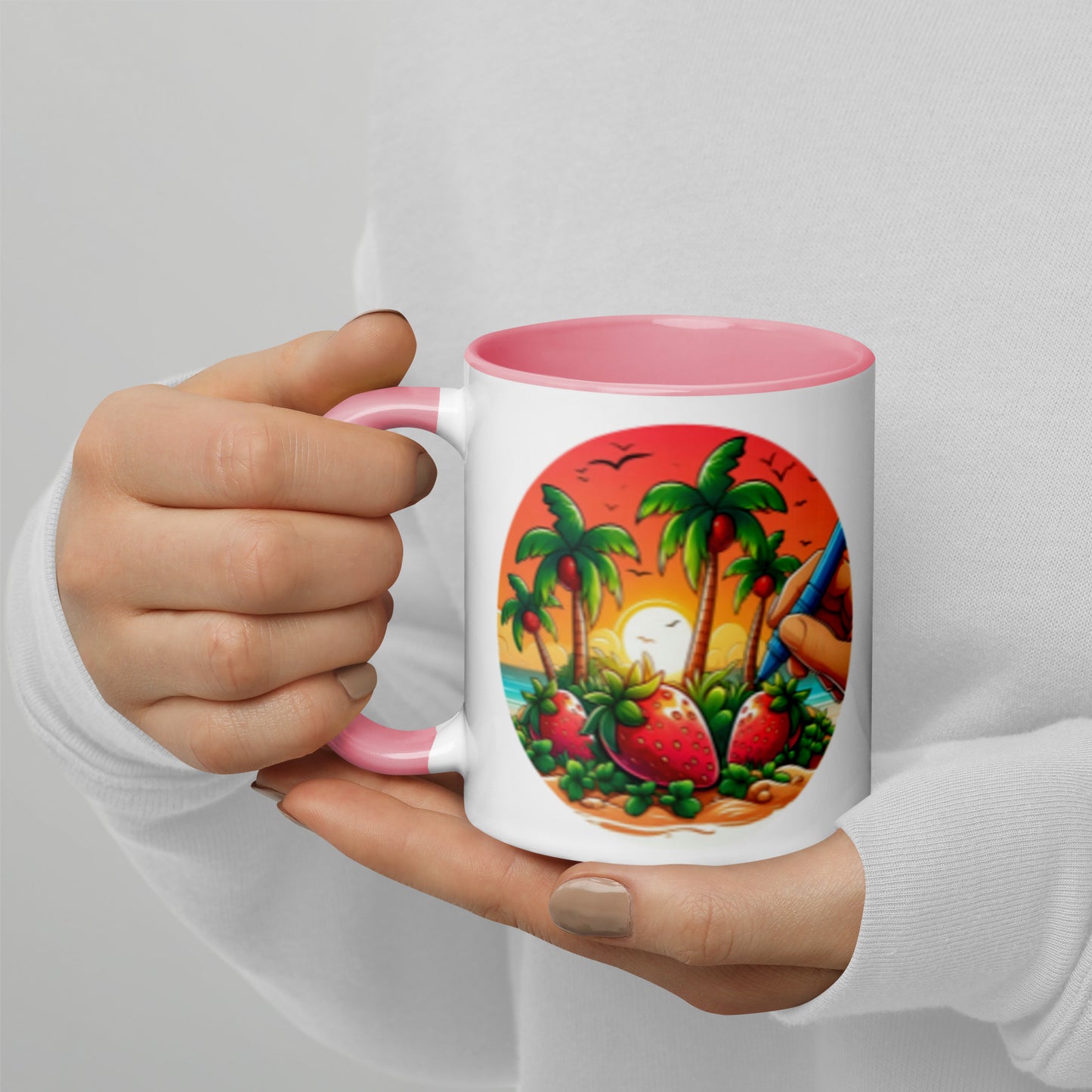 STRAWBERRY PALM TREES Florida Mug - Strawberry Mug Florida