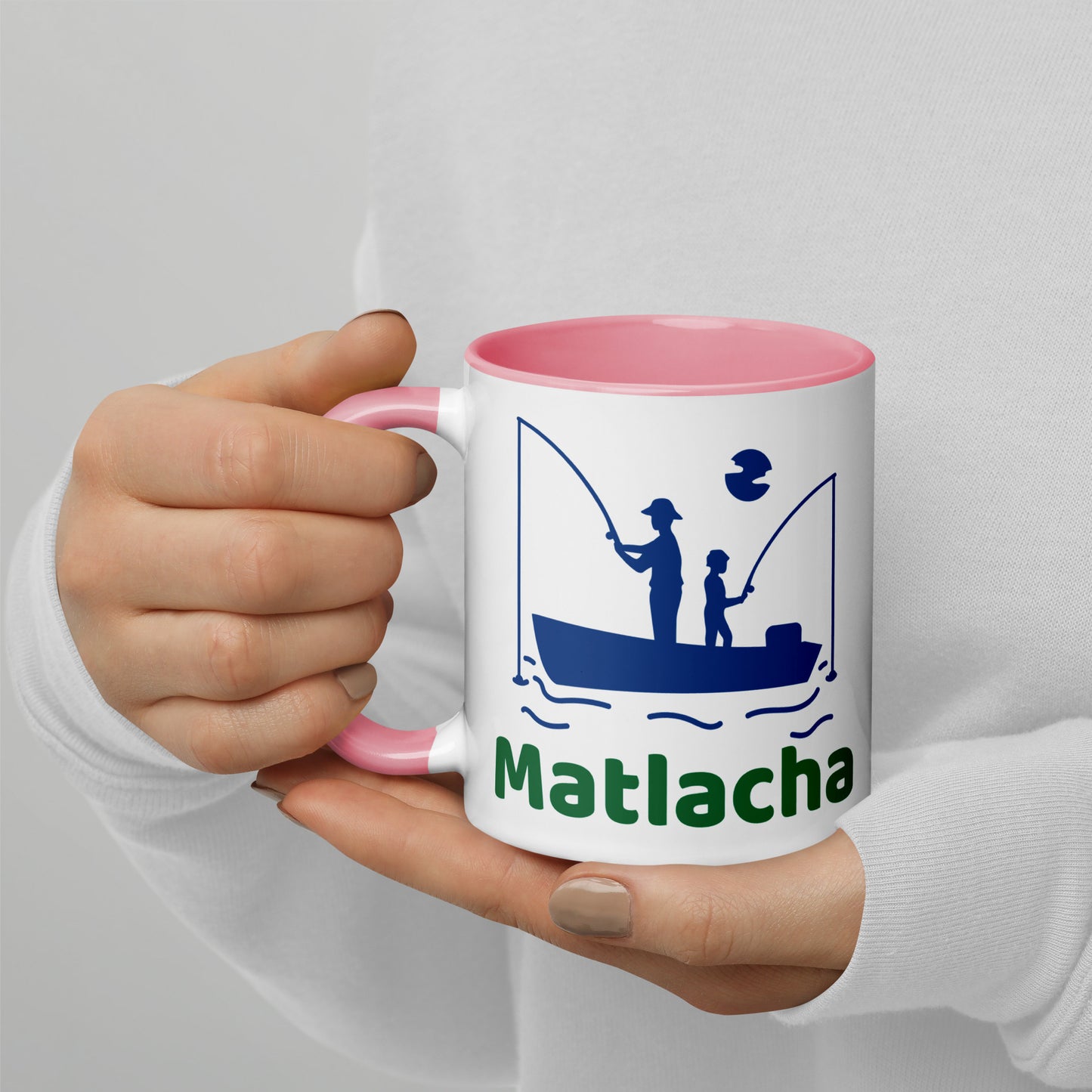 MATLACHA FLORIDA FISHERMAN Mug with Color Inside - Matlacha Florida FISHING Mugs