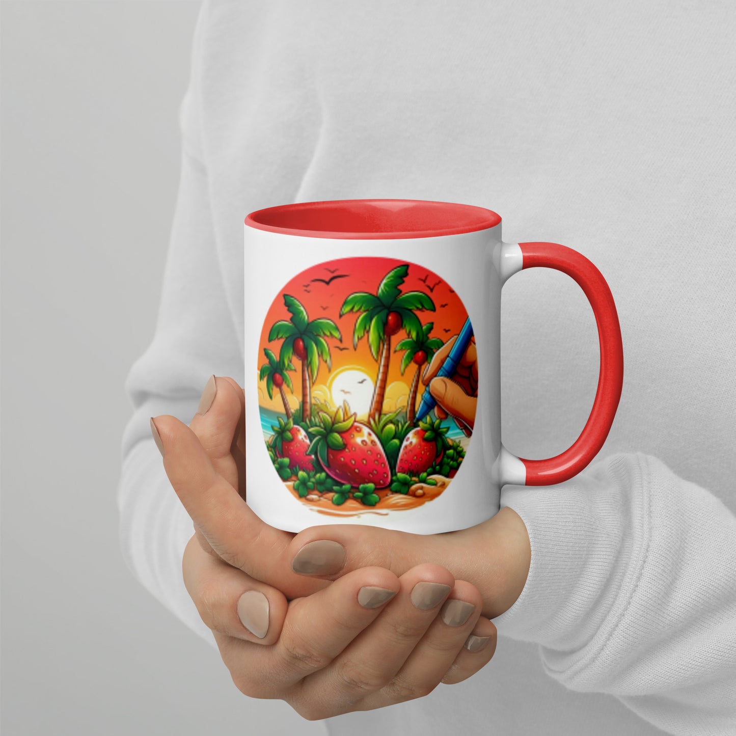 STRAWBERRY PALM TREES Florida Mug - Strawberry Mug Florida