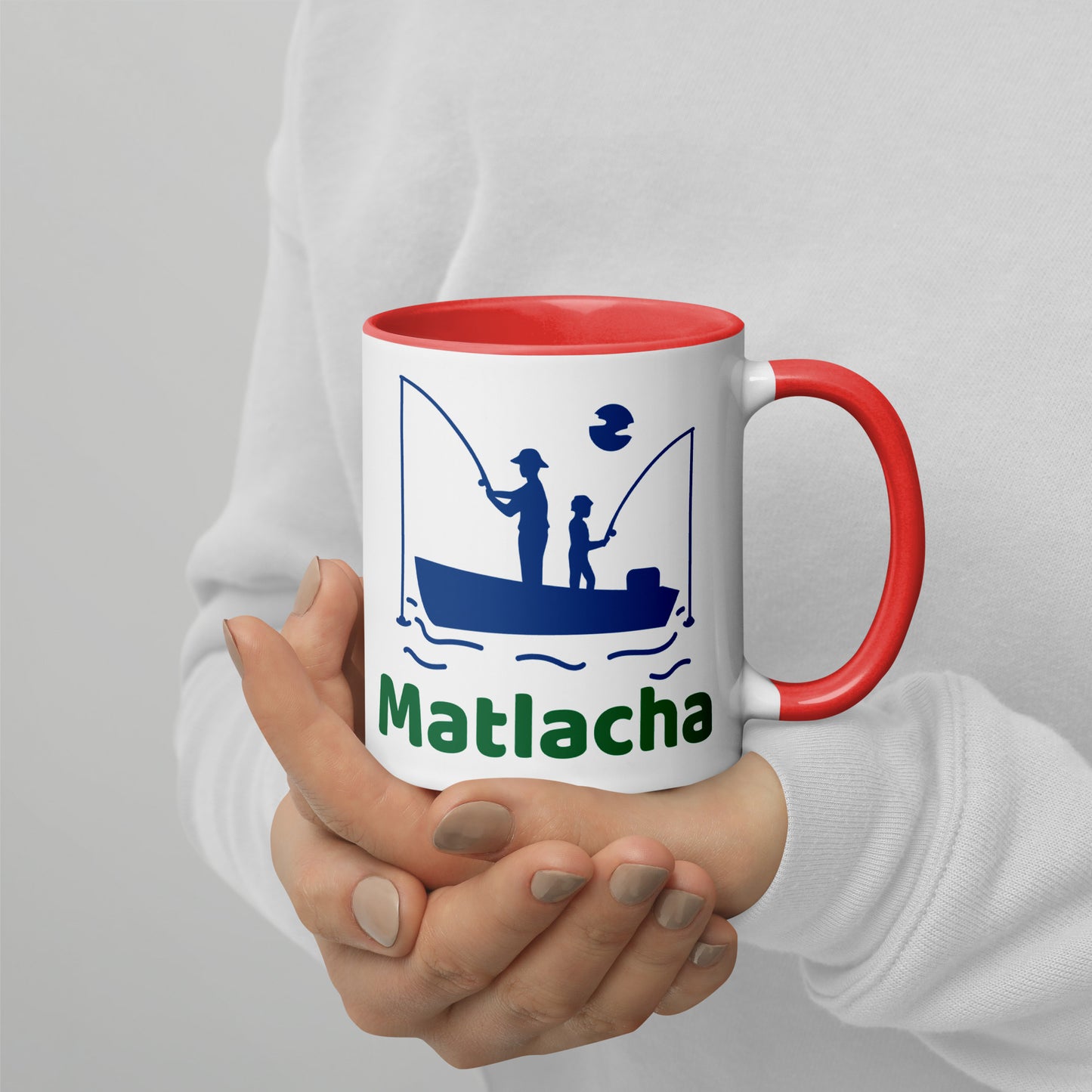 MATLACHA FLORIDA FISHERMAN Mug with Color Inside - Matlacha Florida FISHING Mugs