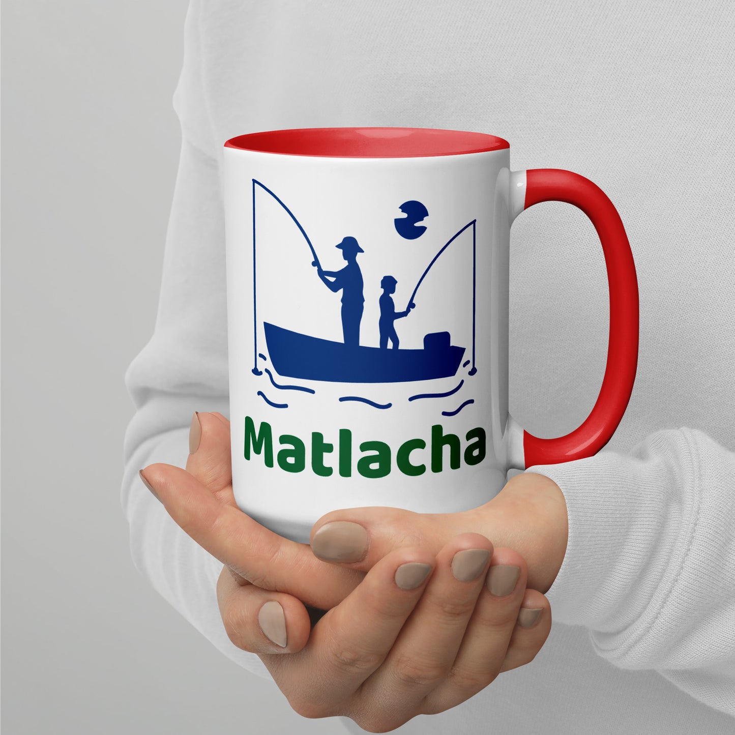 MATLACHA FLORIDA FISHERMAN Mug with Color Inside - Matlacha Florida FISHING Mugs