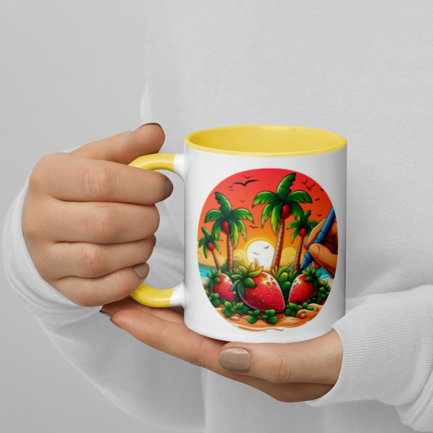 STRAWBERRY PALM TREES Florida Mug - Strawberry Mug Florida