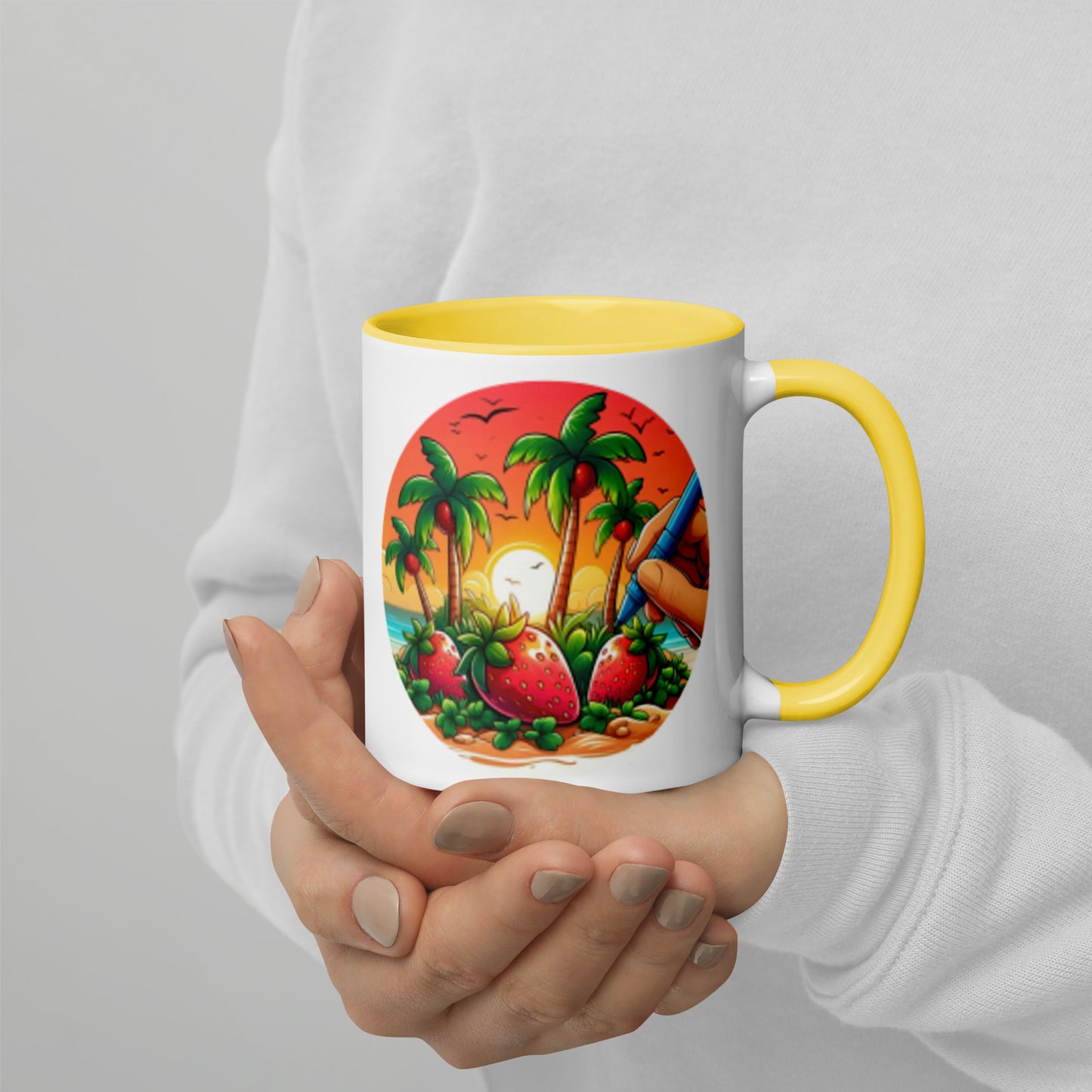 STRAWBERRY PALM TREES Florida Mug - Strawberry Mug Florida