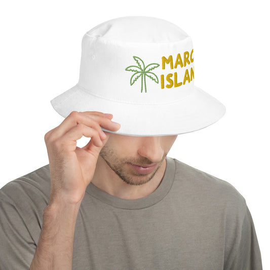 MARCO ISLAND W/ PALM - FLORIDA Bucket Hat - Big Accessories