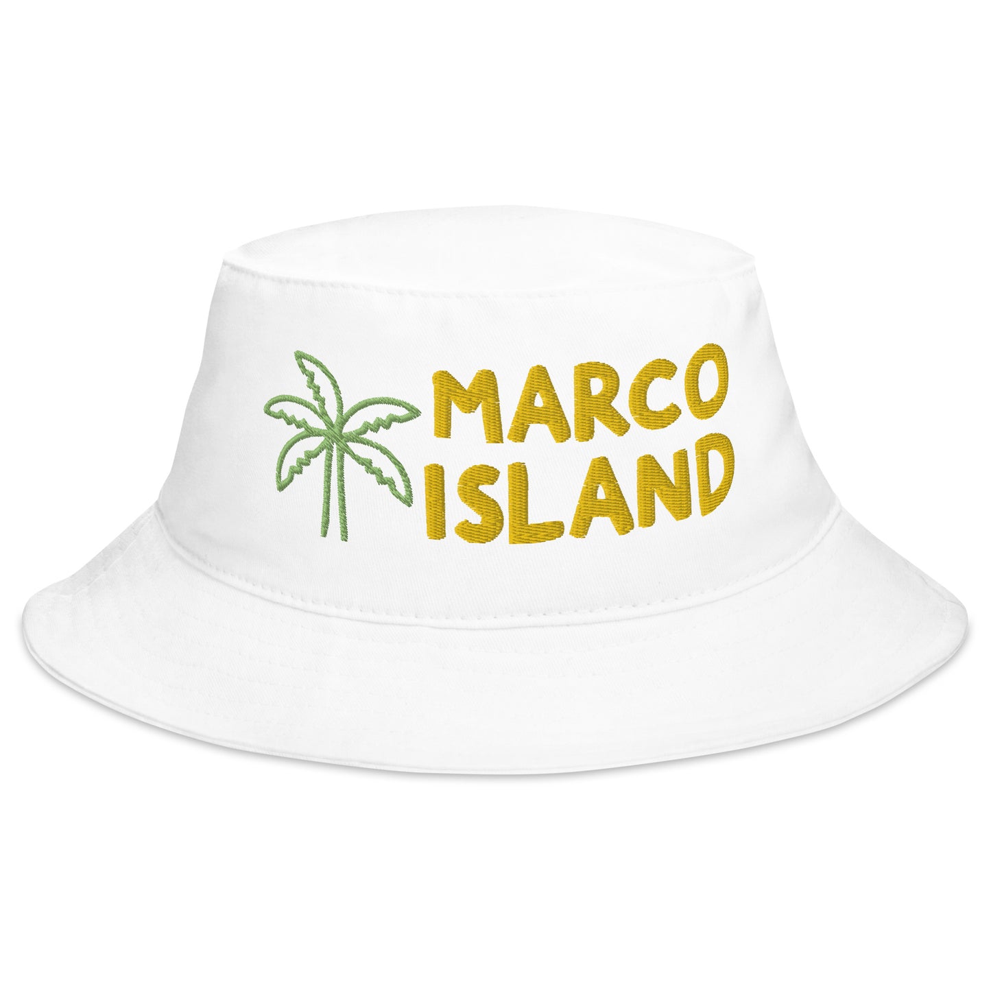 MARCO ISLAND W/ PALM - FLORIDA Bucket Hat - Big Accessories