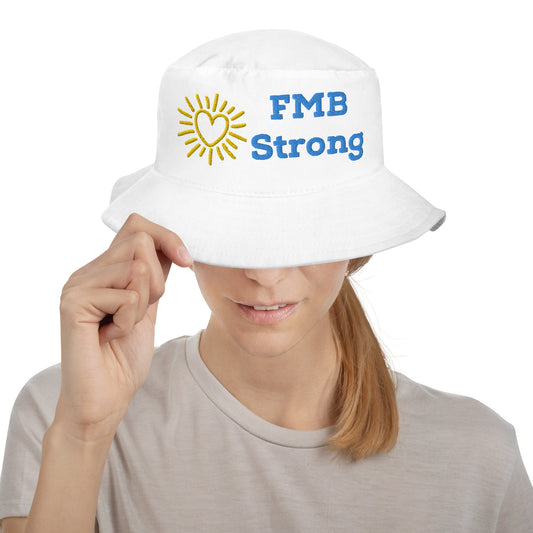 FMB STRONG W/ SUN & HEART - FORT MYERS BEACH FLORIDA - Bucket Hat - Big Accessories