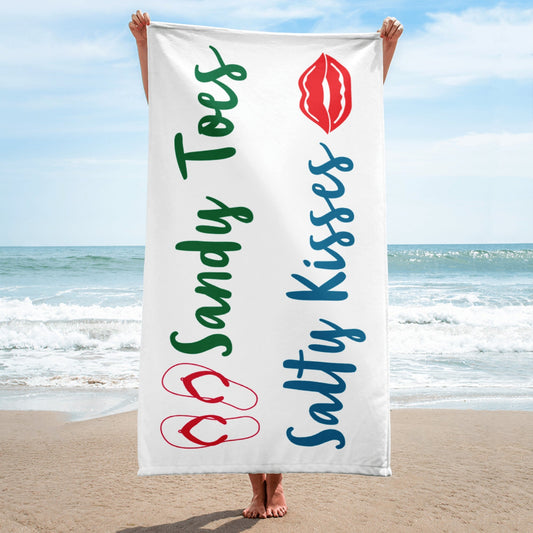 SANDY TOES SALTY KISSES BEACH Towel