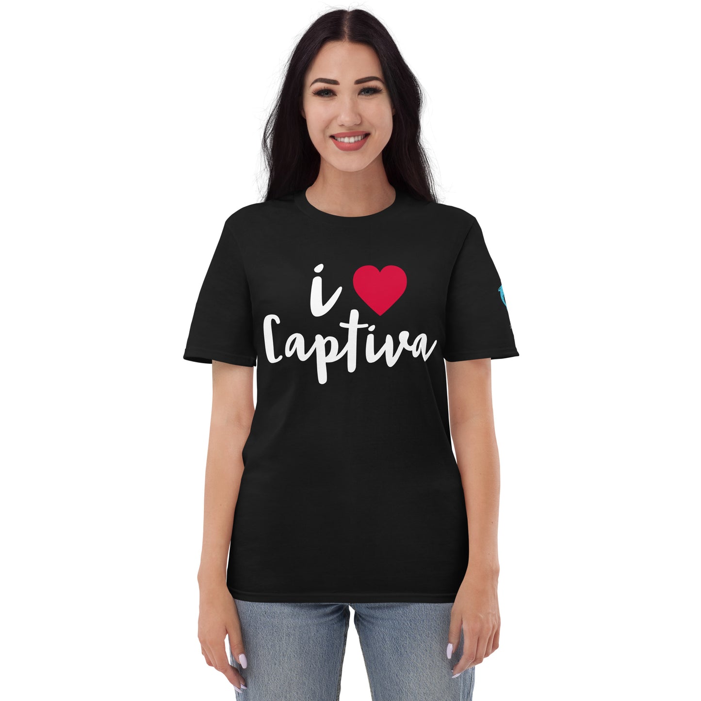 I LOVE CAPTIVA W/ HEART - Short-Sleeve T-Shirt  - Unisex Lightweight T-Shirt | Gildan 980 copy
