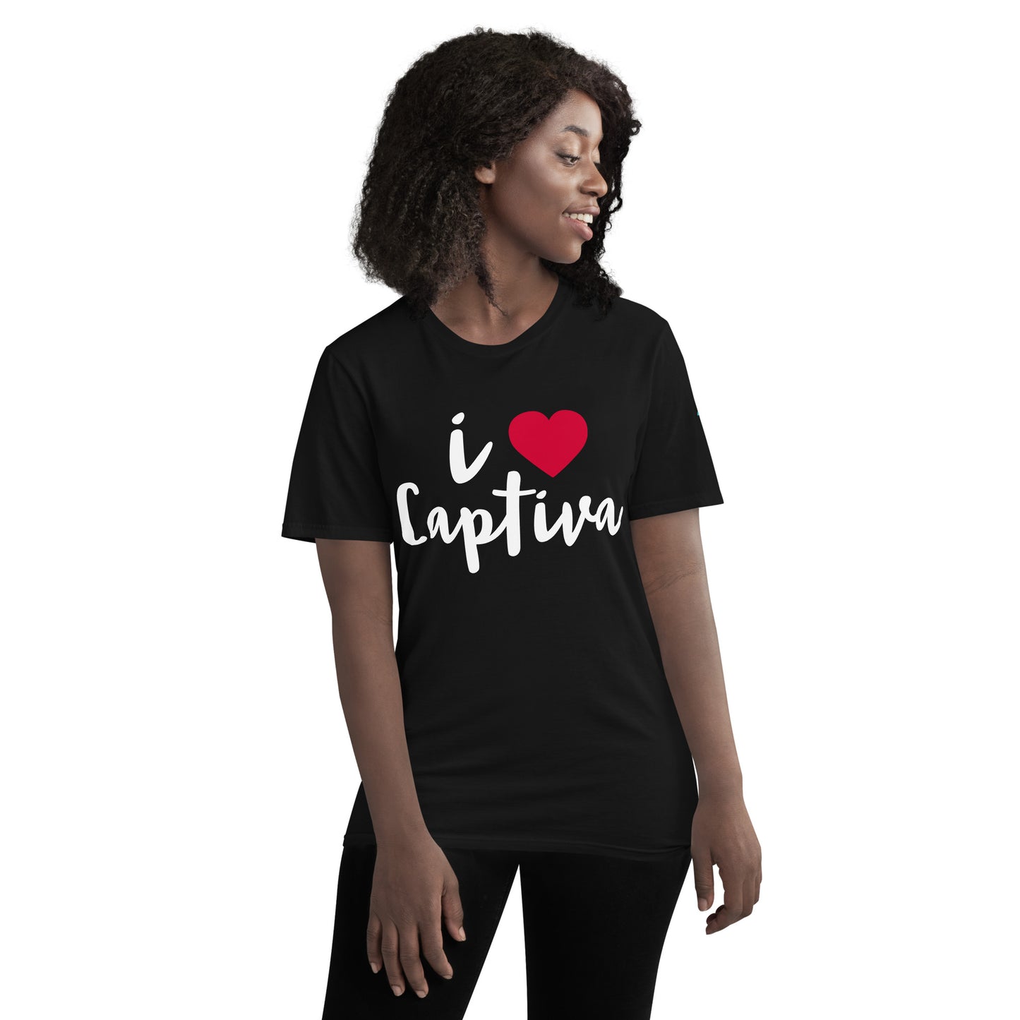 I LOVE CAPTIVA W/ HEART - Short-Sleeve T-Shirt  - Unisex Lightweight T-Shirt | Gildan 980 copy
