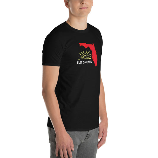 Florida Grown -  "FLO GROWN" - Short-Sleeve T-Shirt - Unisex Lightweight T-Shirt - Gildan 980