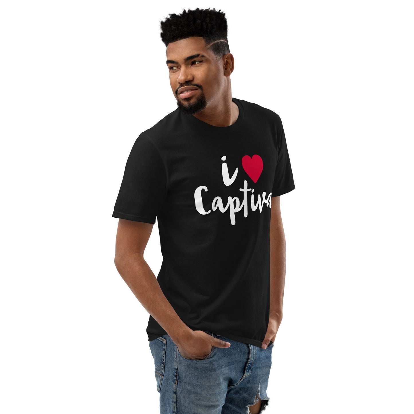 I LOVE CAPTIVA W/ HEART - Short-Sleeve T-Shirt  - Unisex Lightweight T-Shirt | Gildan 980 copy