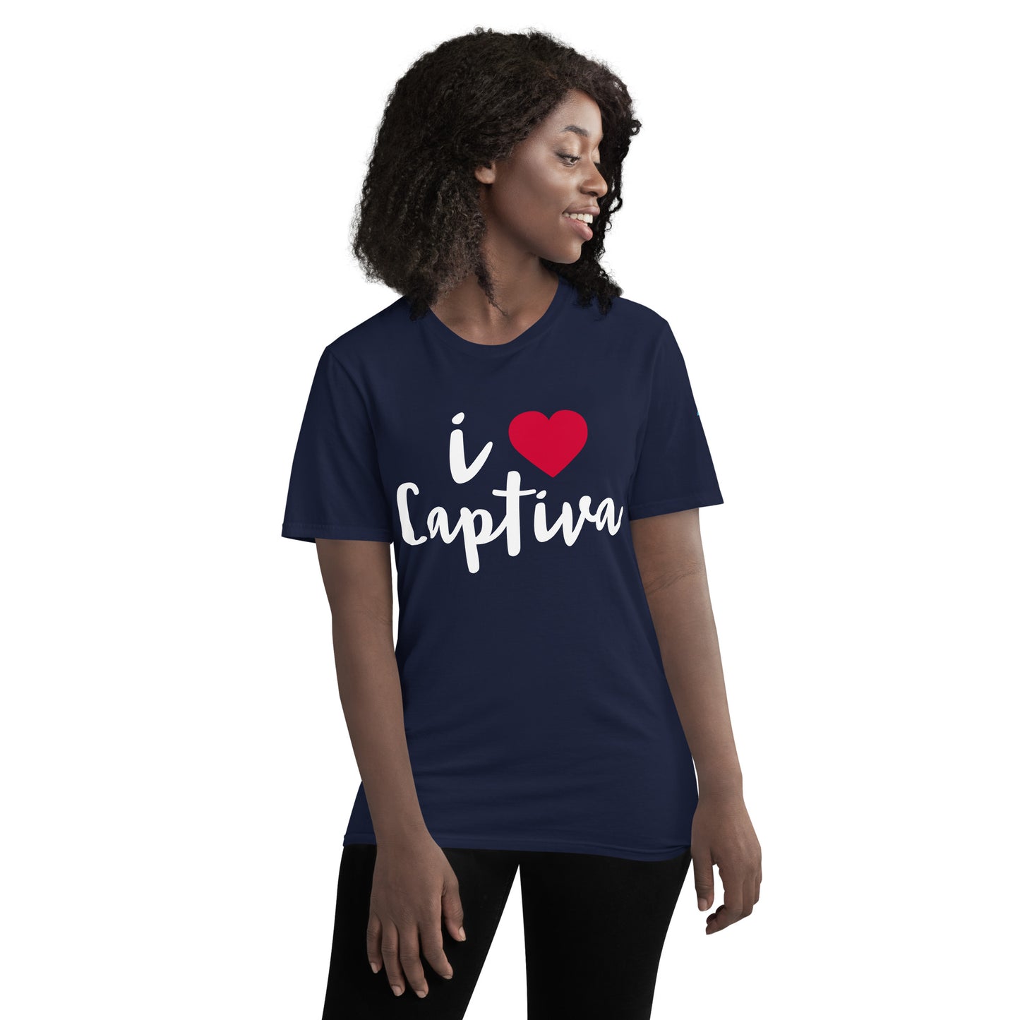 I LOVE CAPTIVA W/ HEART - Short-Sleeve T-Shirt  - Unisex Lightweight T-Shirt | Gildan 980 copy