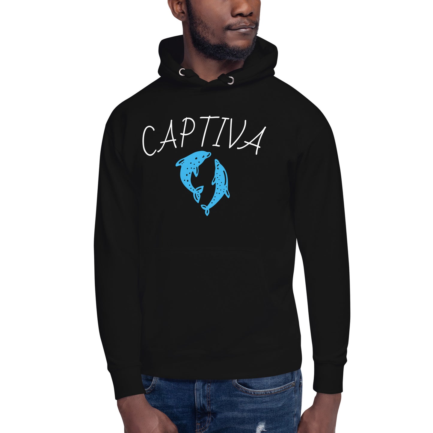 CAPTIVA ISLAND FLORIDA HOODIE W/ DOLPHINS - Unisex Premium Hoodie | Cotton Heritage M2580
