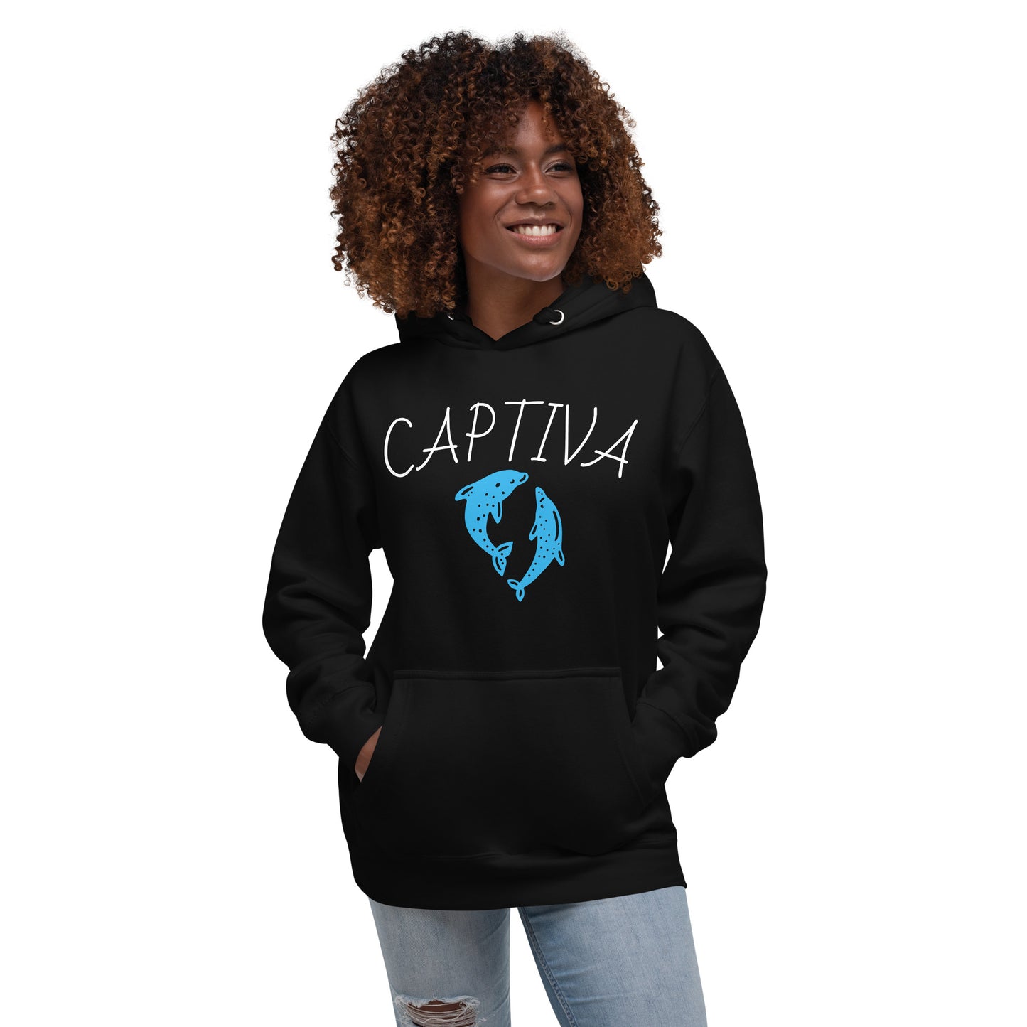 CAPTIVA ISLAND FLORIDA HOODIE W/ DOLPHINS - Unisex Premium Hoodie | Cotton Heritage M2580
