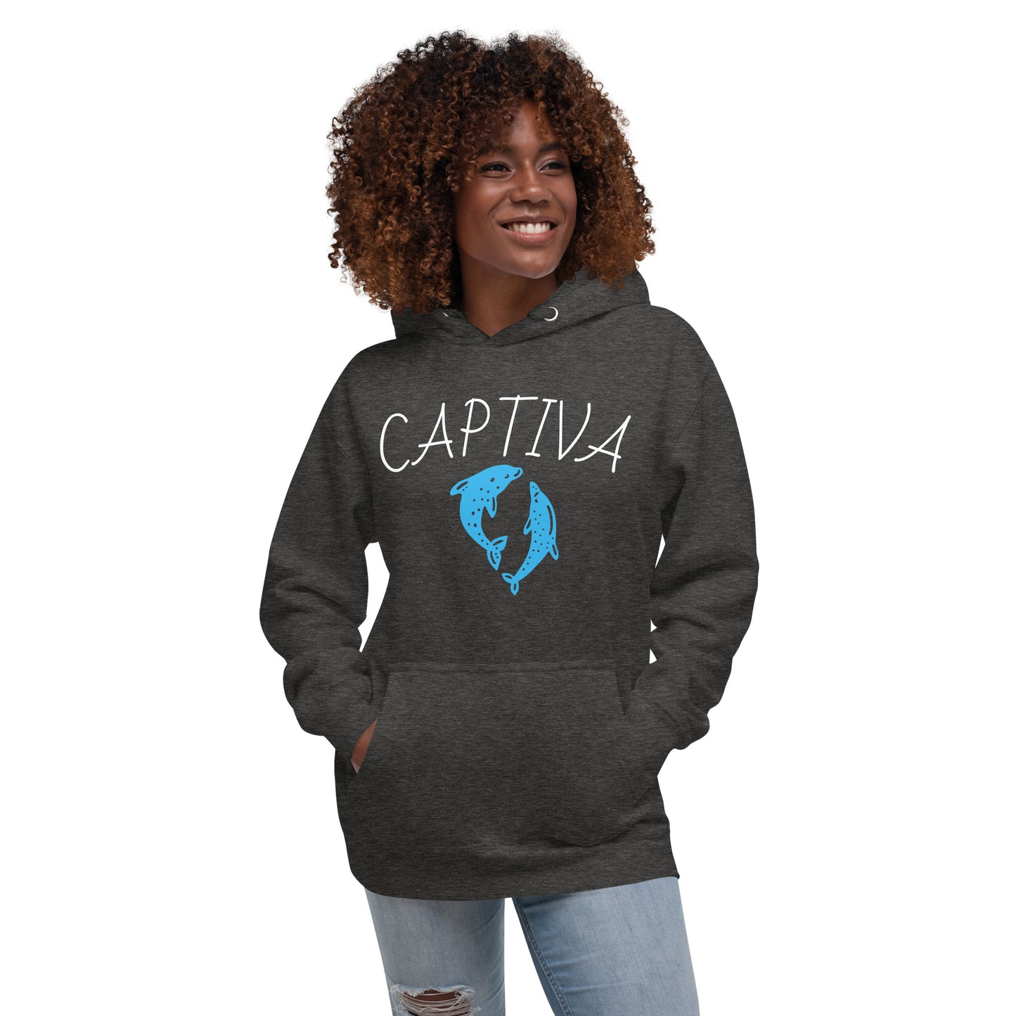 CAPTIVA ISLAND FLORIDA HOODIE W/ DOLPHINS - Unisex Premium Hoodie | Cotton Heritage M2580
