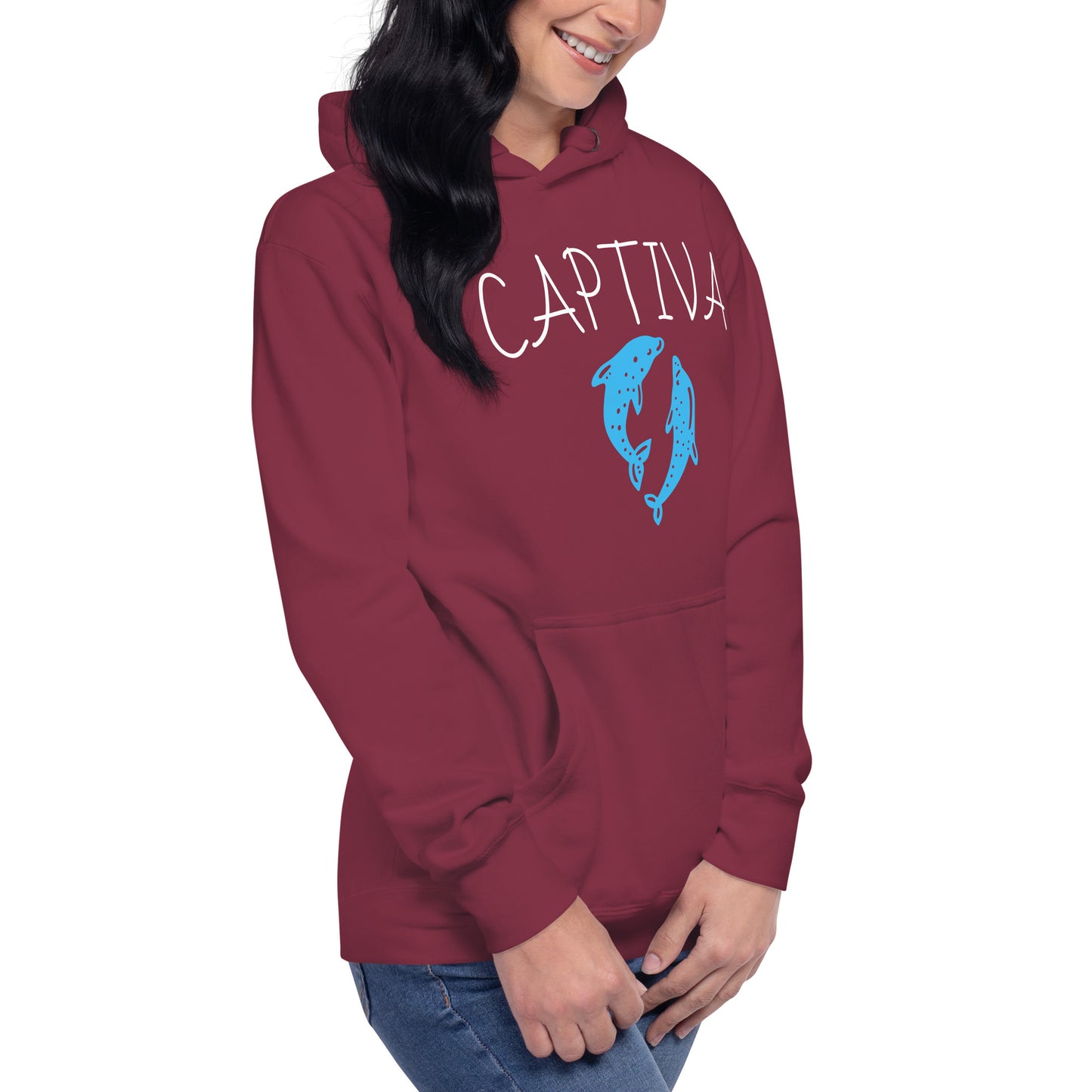 CAPTIVA ISLAND FLORIDA HOODIE W/ DOLPHINS - Unisex Premium Hoodie | Cotton Heritage M2580