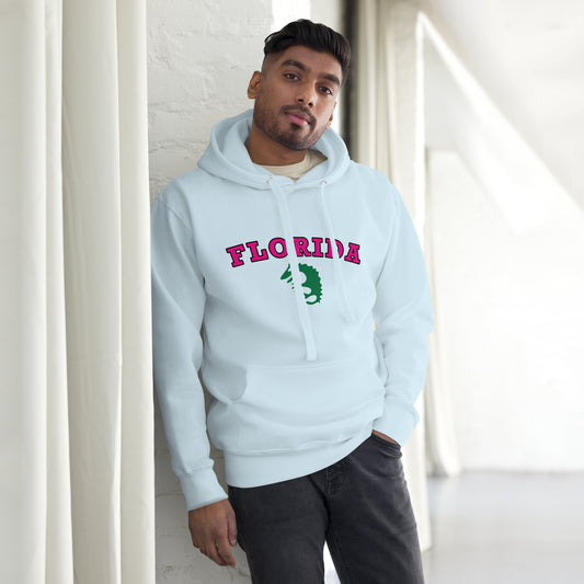 FLORIDA HOODIE W/ ALLIGATOR - Unisex Premium Hoodie - Cotton Heritage M2580