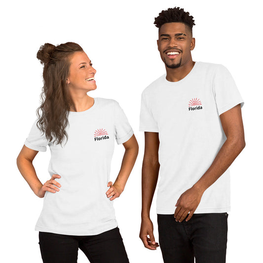 FLORIDA BEACH LIFE T-SHIRT WITH DOLPHIN BACK - Unisex t-shirt