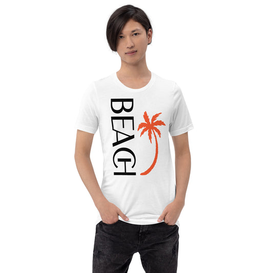 BEACH W/ PALM TREE - Unisex t-shirt