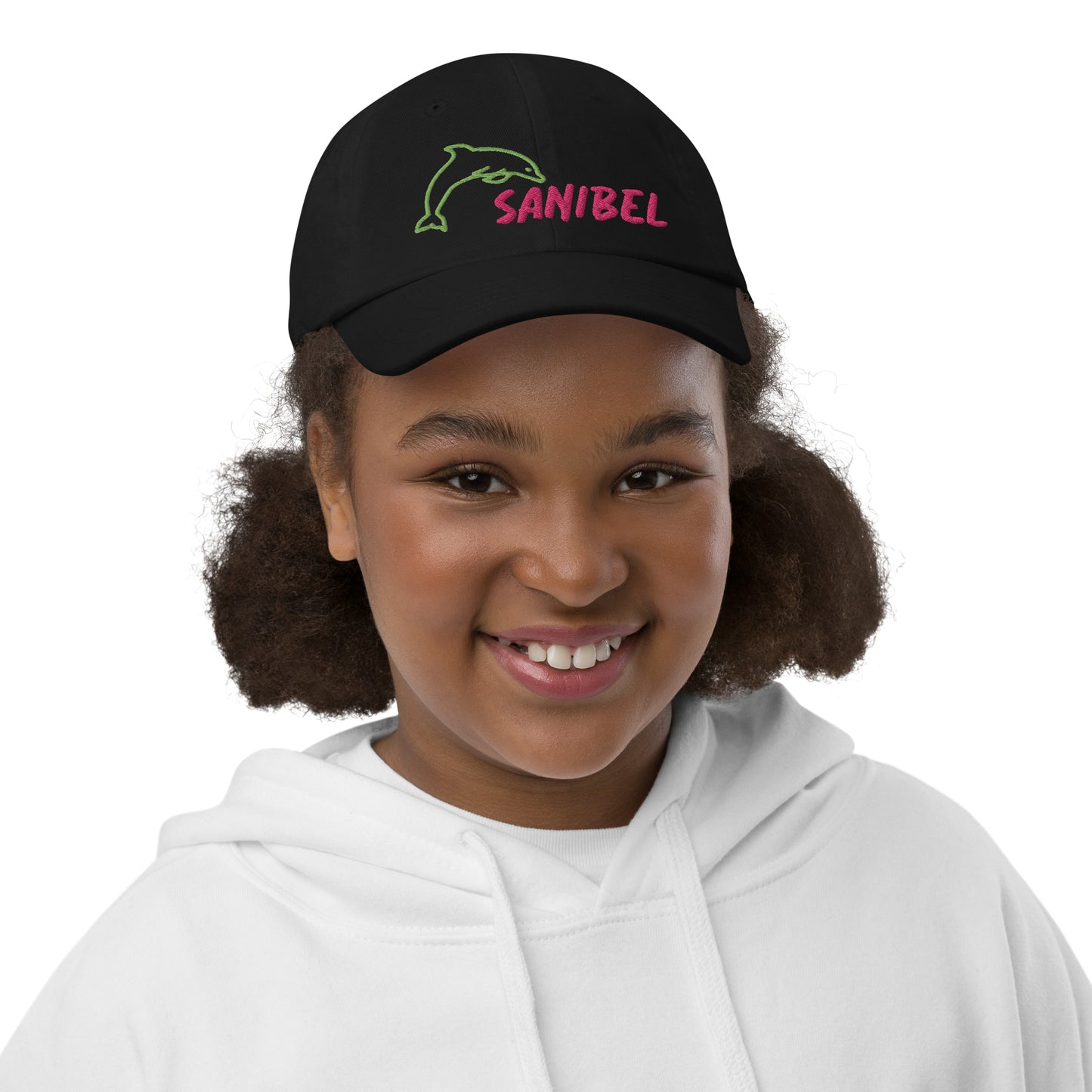 KIDS SANIBEL FLORIDA HAT W/ DOLPHIN - Youth / Child Baseball Cap